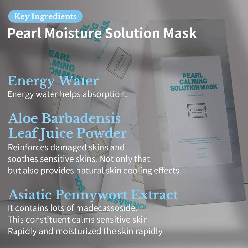 Celgen Pearl Calming Solution Mask (25g * 5sheets)